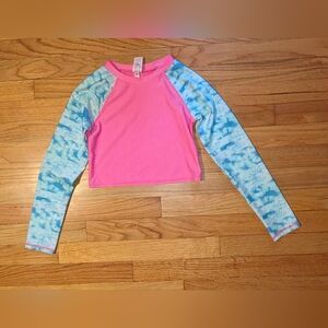 More than Magic Rashguard Long Sleeve Swim Top Pink GIRLS LARGE